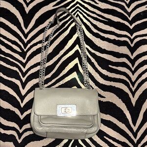 Michael Kors Silver Chain Strap Shoulder Bag
